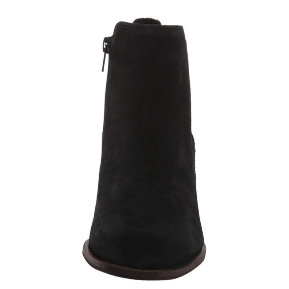 Lucky Brand Lilye Suede and Block Heel Boots in Black and Brown Size 10 NWT - Picture 4 of 15